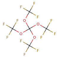 2d structure of trifluoro[tris(trifluoromethoxy)methoxy]methane