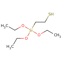 2d structure of 2-(triethoxysilyl)ethane-1-thiol