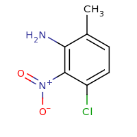 2d structure of 3-chloro-6-methyl-2-nitroaniline