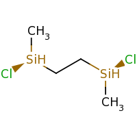2d structure of (S)-chloro({2-[(S)-chloro(methyl)silyl]ethyl})methylsilane
