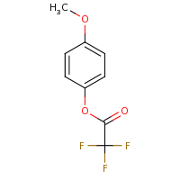 2d structure of 4-methoxyphenyl 2,2,2-trifluoroacetate