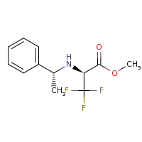 2d structure of methyl (2S)-3,3,3-trifluoro-2-{[(1R)-1-phenylethyl]amino}propanoate