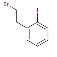 2d structure of 1-(2-bromoethyl)-2-iodobenzene