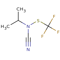 2d structure of cyano(propan-2-yl)[(trifluoromethyl)sulfanyl]amine
