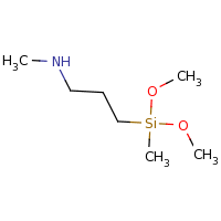 2d structure of {3-[dimethoxy(methyl)silyl]propyl}(methyl)amine