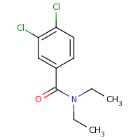 2d structure of 3,4-dichloro-N,N-diethylbenzamide