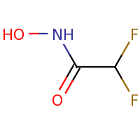 2d structure of 2,2-difluoro-N-hydroxyacetamide