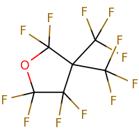 2d structure of 2,2,3,3,5,5-hexafluoro-4,4-bis(trifluoromethyl)oxolane