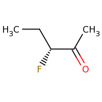 2d structure of (3R)-3-fluoropentan-2-one