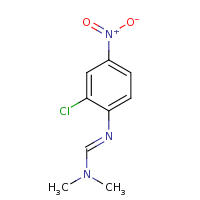2d structure of N'-(2-chloro-4-nitrophenyl)-N,N-dimethylmethanimidamide