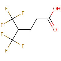 2d structure of 5,5,5-trifluoro-4-(trifluoromethyl)pentanoic acid
