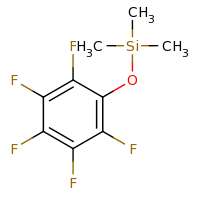 2d structure of trimethyl(2,3,4,5,6-pentafluorophenoxy)silane