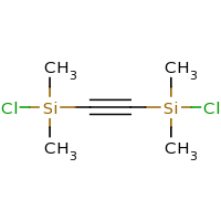 2d structure of chloro[2-(chlorodimethylsilyl)ethynyl]dimethylsilane