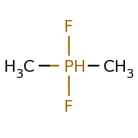 2d structure of difluorodimethyl-$l^{5}-phosphane
