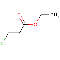 2d structure of ethyl (2E)-3-chloroprop-2-enoate