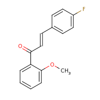 2d structure of (2E)-3-(4-fluorophenyl)-1-(2-methoxyphenyl)prop-2-en-1-one