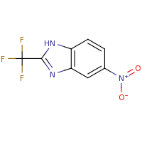 2d structure of 5-nitro-2-(trifluoromethyl)-1H-1,3-benzodiazole