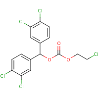 2d structure of bis(3,4-dichlorophenyl)methyl (2-chloroethyl) carbonate