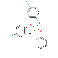2d structure of tris(4-chlorophenoxy)(methyl)silane