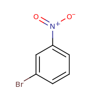 2d structure of 1-bromo-3-nitrobenzene