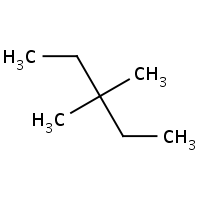 2d structure of 3,3-dimethylpentane