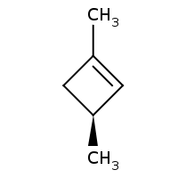 2d structure of (3S)-1,3-dimethylcyclobut-1-ene