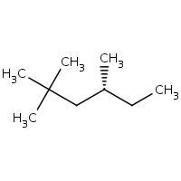 2d structure of (4R)-2,2,4-trimethylhexane