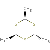 2d structure of 2,4,6-trimethyl-1,3,5-trithiane
