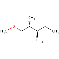 2d structure of (2R,3R)-1-methoxy-2,3-dimethylpentane