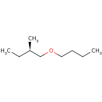 2d structure of (2R)-1-butoxy-2-methylbutane