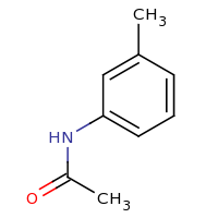 2d structure of N-(3-methylphenyl)acetamide