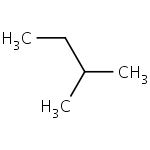 2d structure of 2-methylbutane